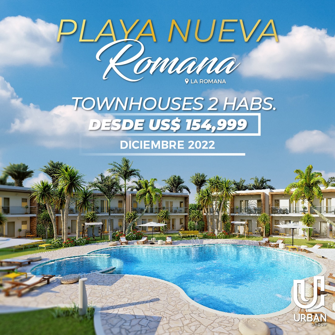 Exclusivos Townhouses en Playa Nueva Romana