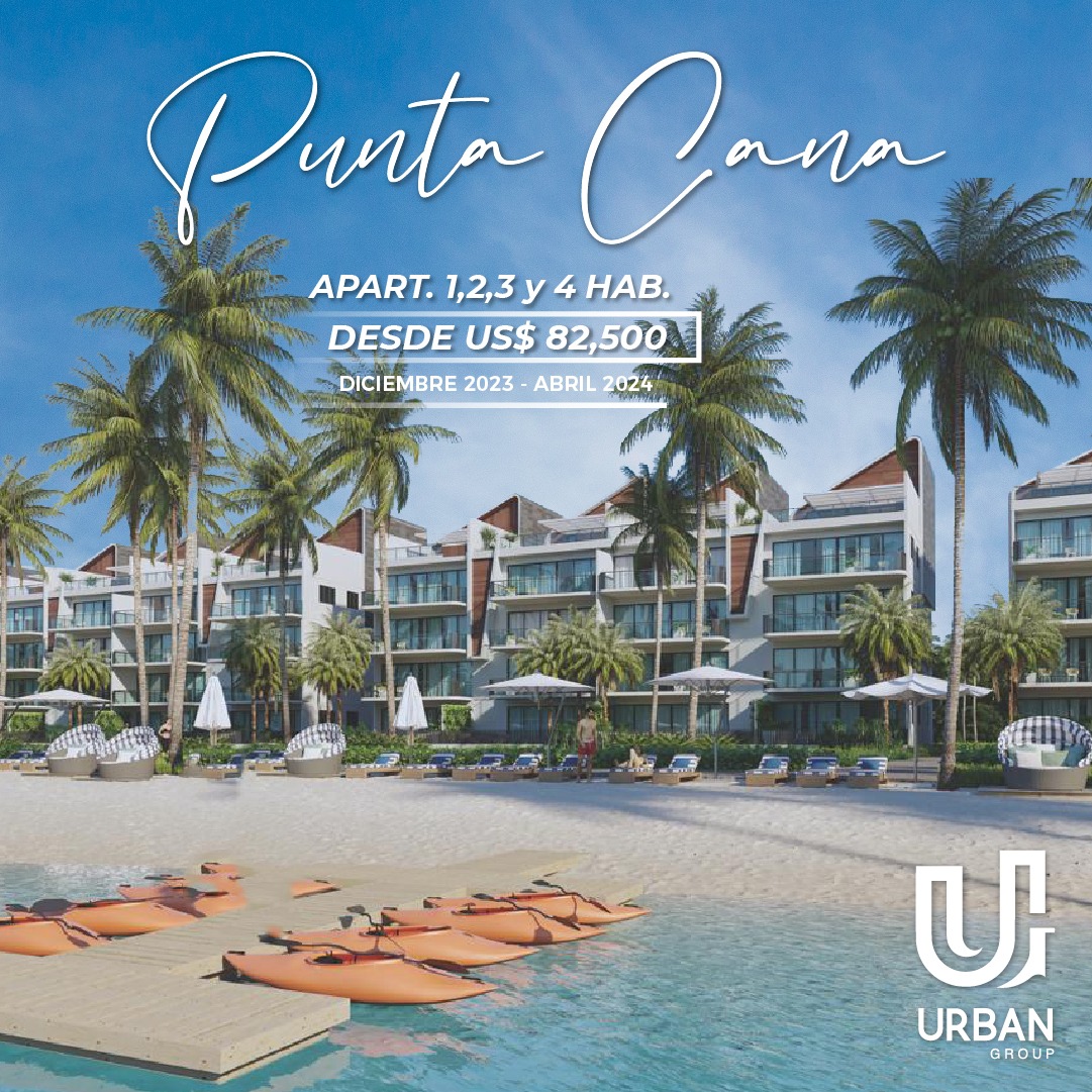 Apartamentos en Punta Cana Frente a Majestusa Playa Artificial