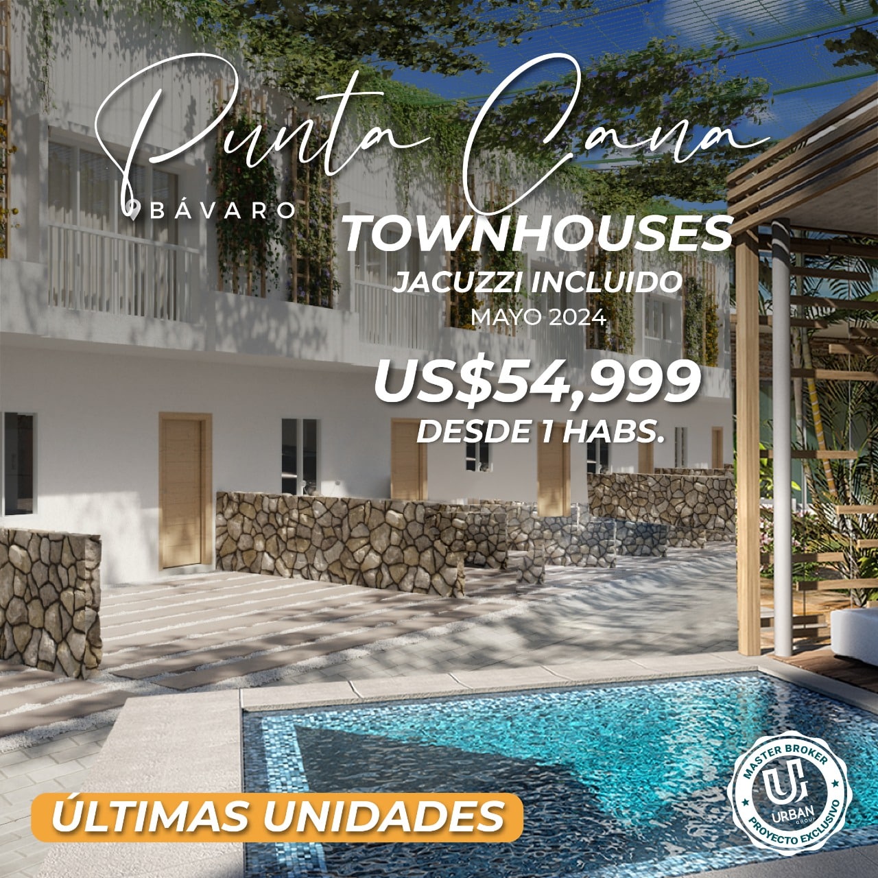 Precios unicos Townhouses en Punta Cana