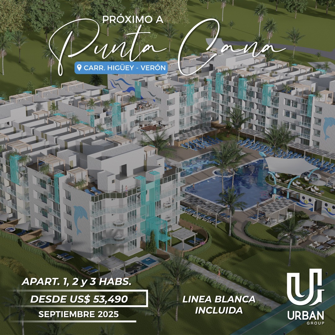 Apartamentos con mas de 100 amenidades proximo a Punta Cana