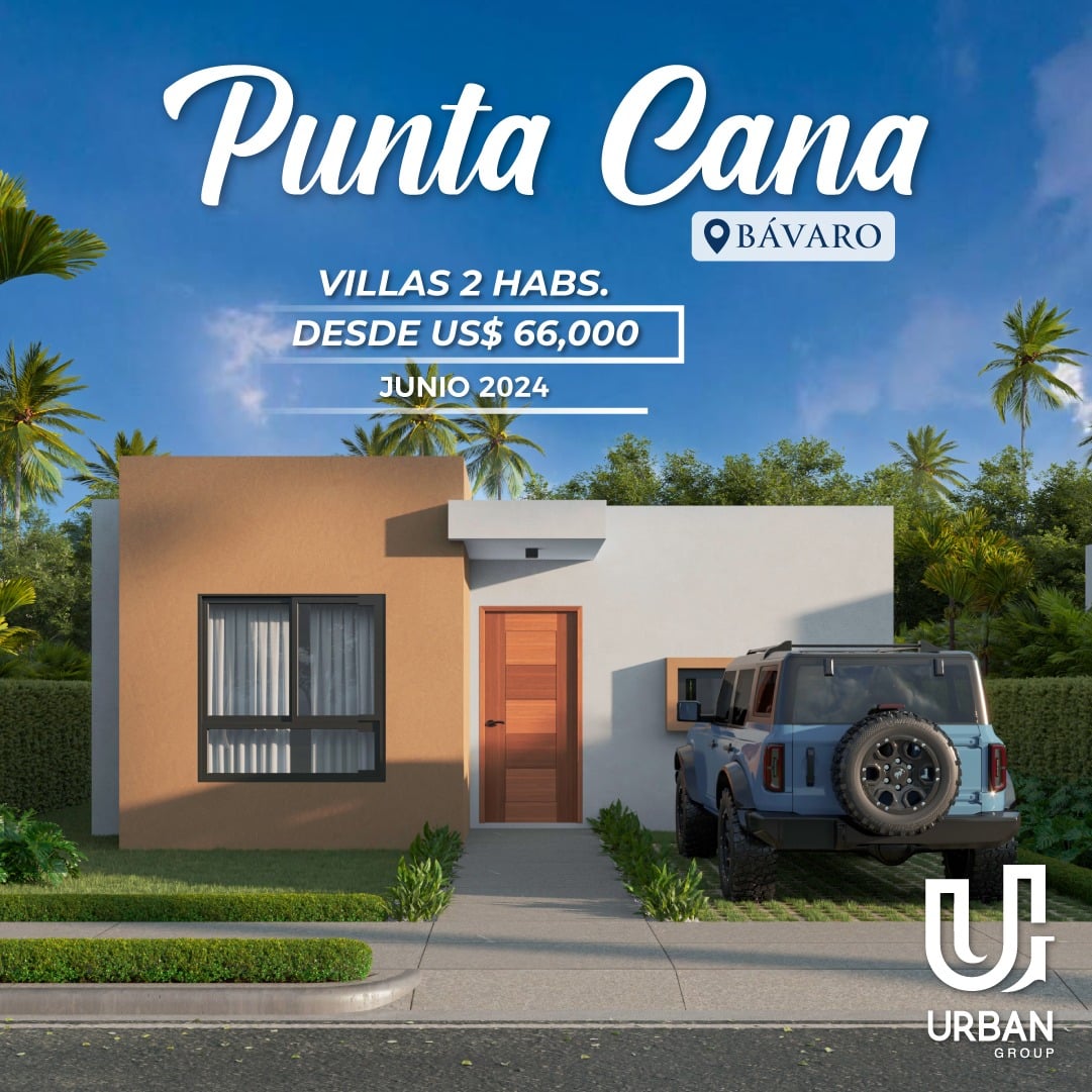 Villas de 2 Habitaciones en Punta Cana desde US$66,000