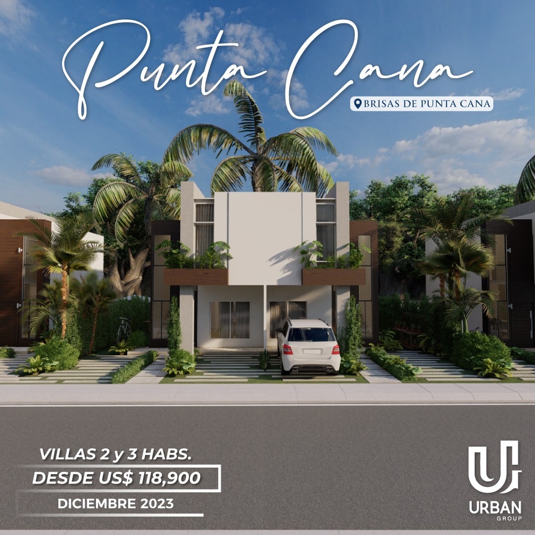 Hermosas Villas de 2,3 & 4 Habitaciones en Punta Cana