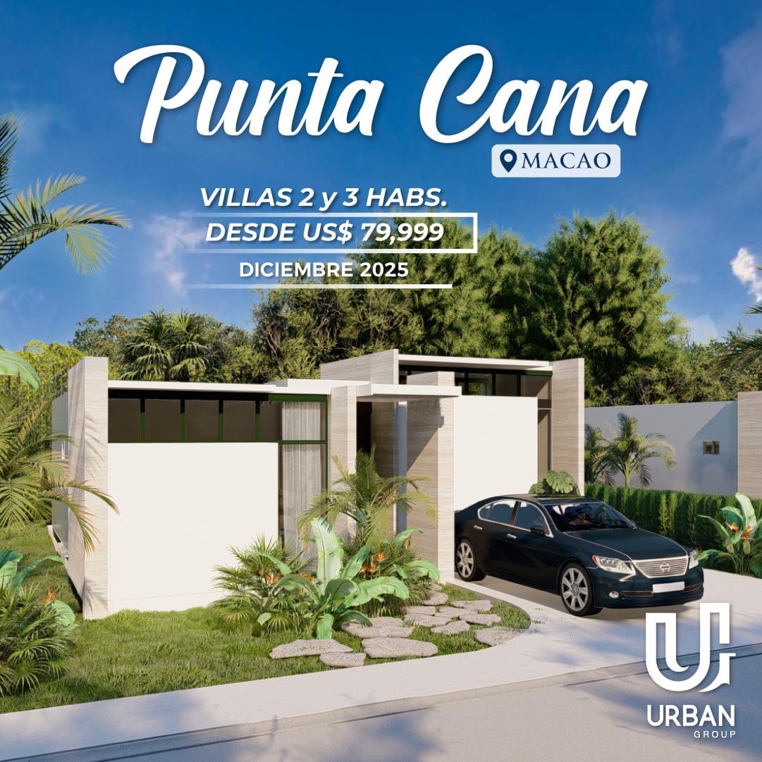 Villas de 2 & 3 Habitaciones en Punta Cana desde US$79,999