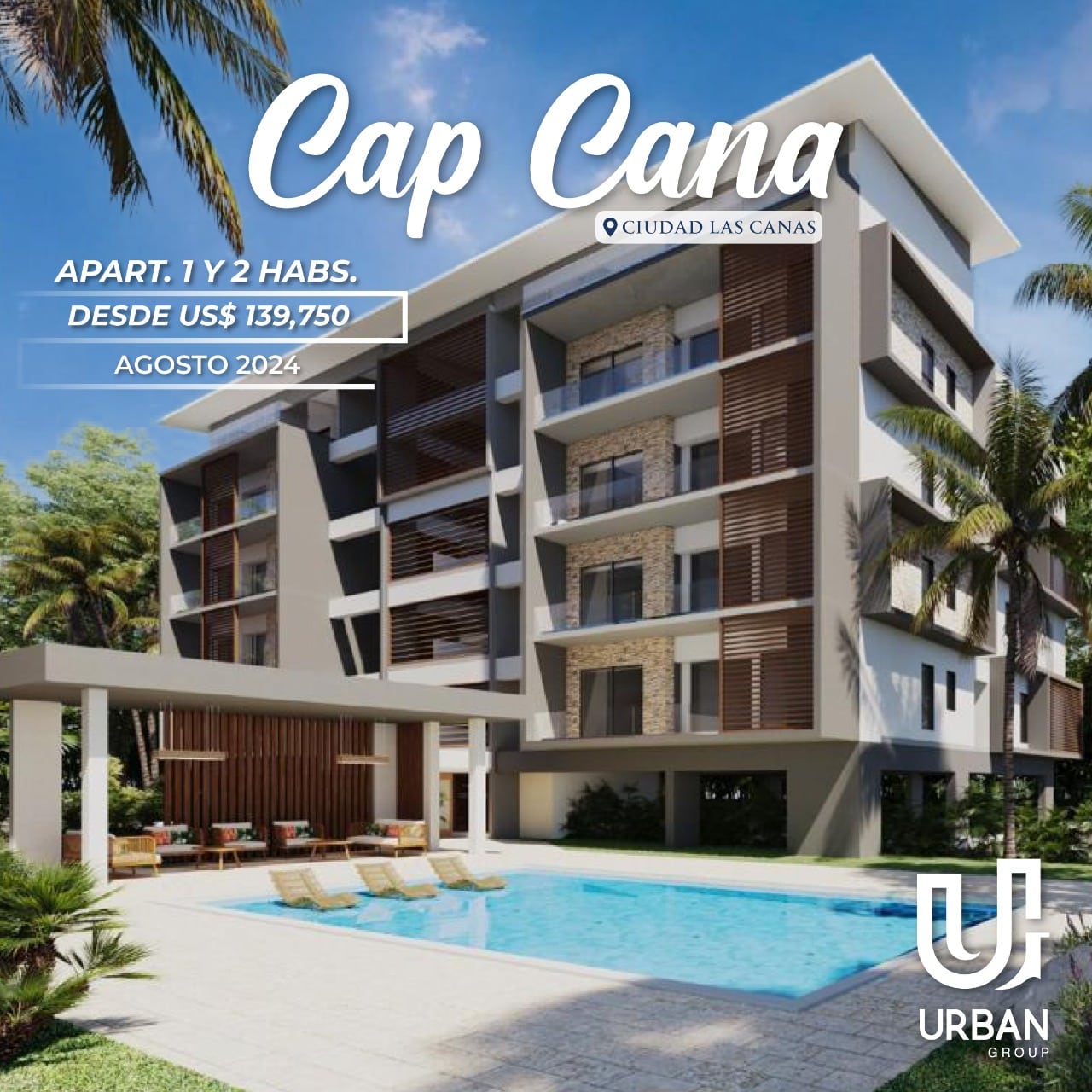 Apartamentos de 1 & 2 Habitaciones Desde US$ 139,750 en Cap Cana