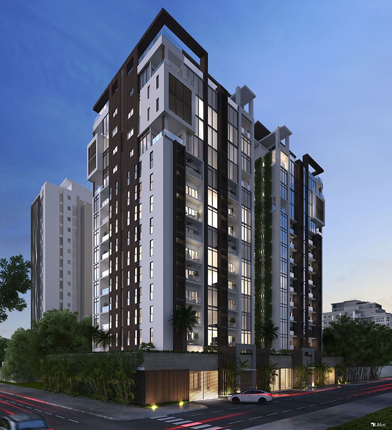 Venta de exclusiva torre de apartamentos residencial en Distrito Nacional