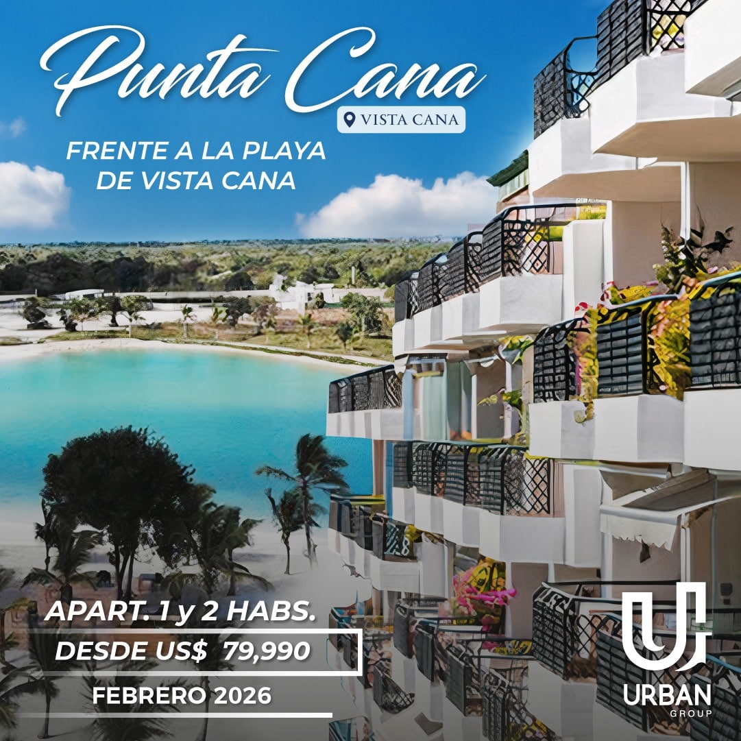Apartamentos 1 y 2 Habitaciones US$ 79,990 Vistacana Punta Cana