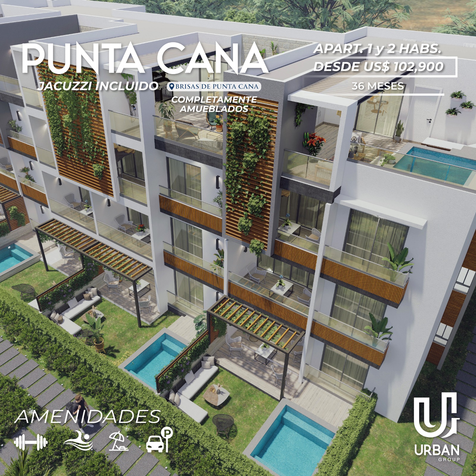 Apartamentos Amueblados Minutos de la Playa Punta Cana