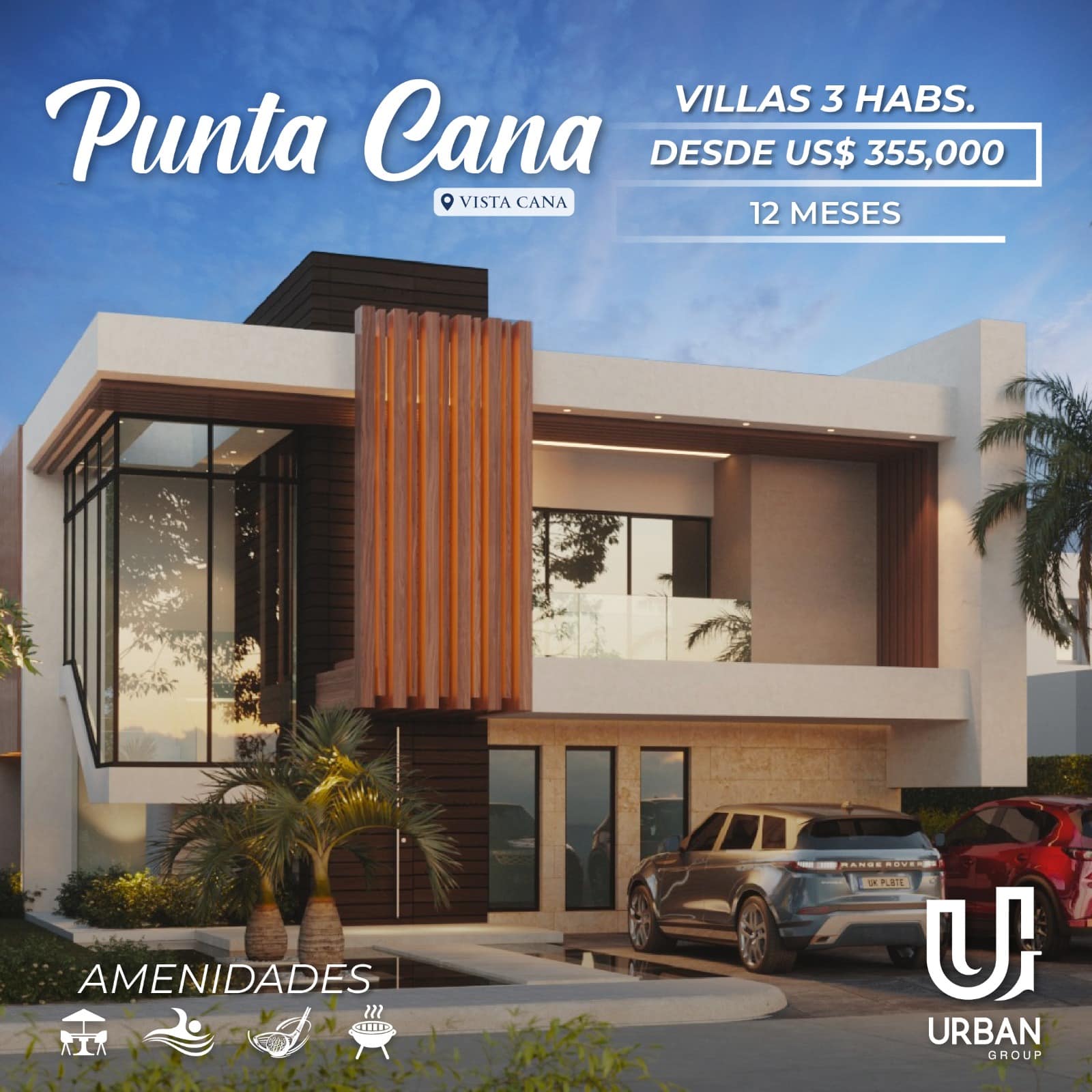 Villas de 3 Habitaciones Desde US$355,000 en Vistacana