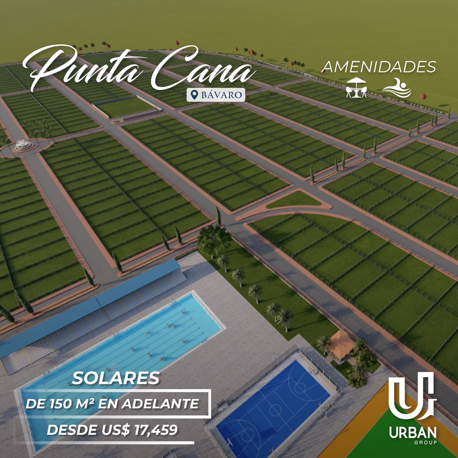 Solares en Punta Cana de 150 M² Desde US$ 17,460
