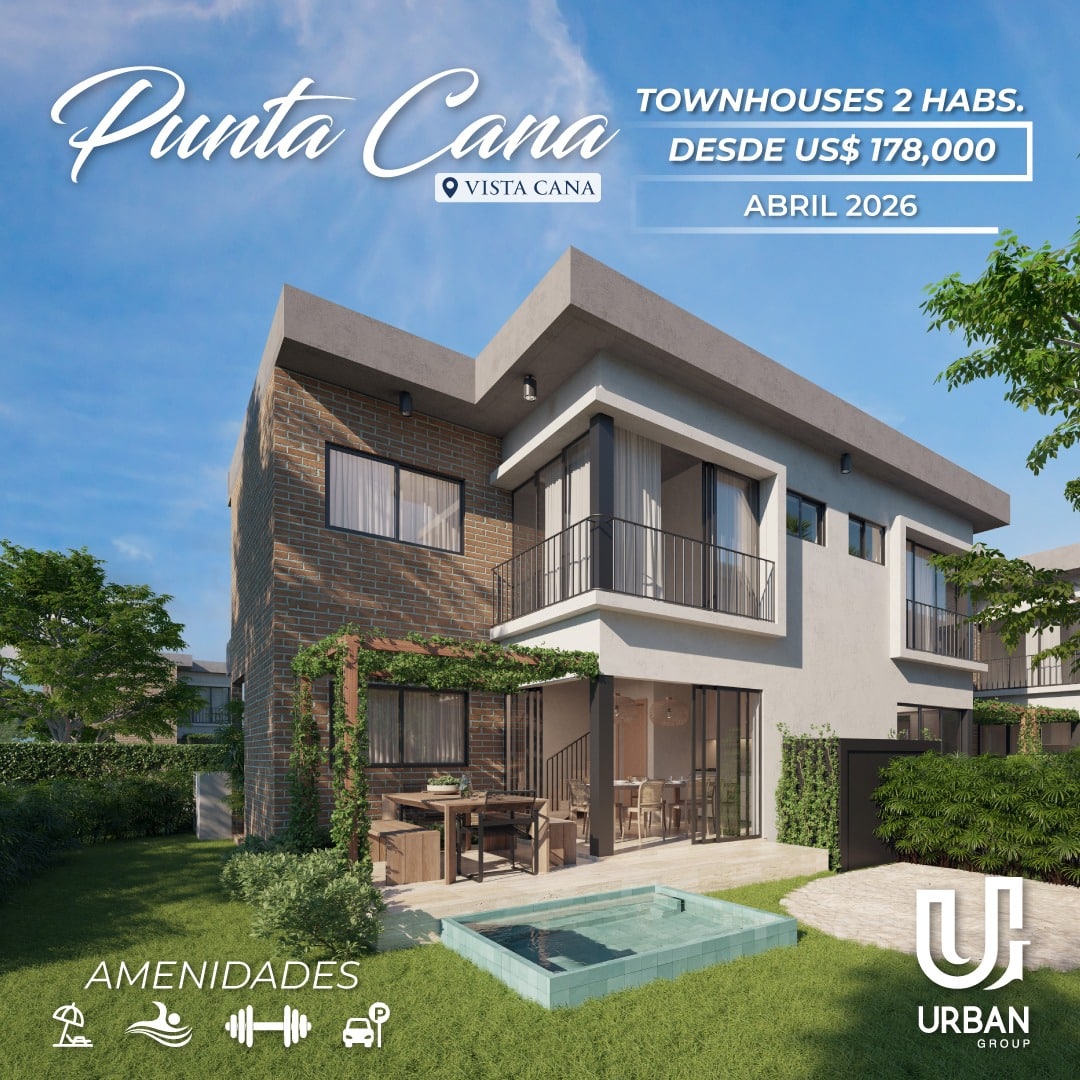 Townhouses de 2 Habitaciones desde US$178,000 en Vistacana Punta Cana