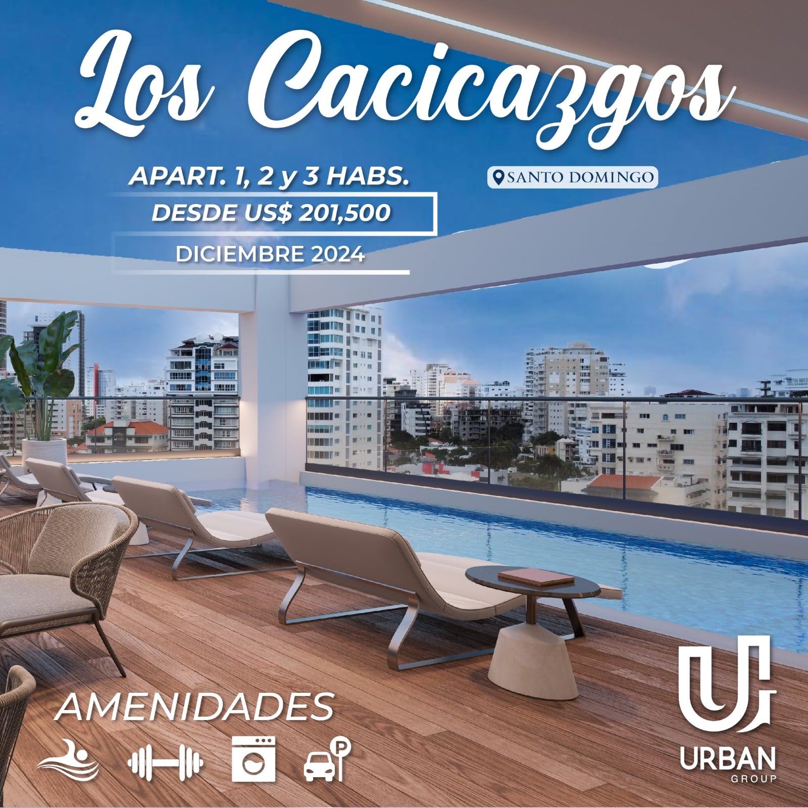 Apartamentos de Lujo en Los Cacicazgos desde US$201,500