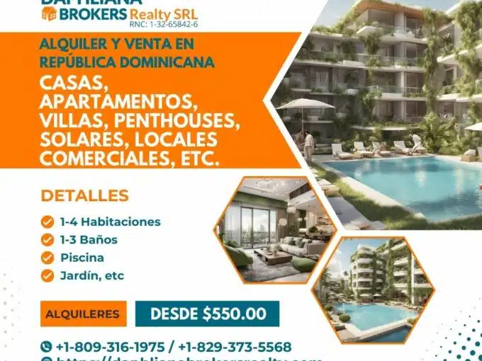 alquiler renta venta de viviendas inmuebles apartamentos en republica dominicana rd 2 1