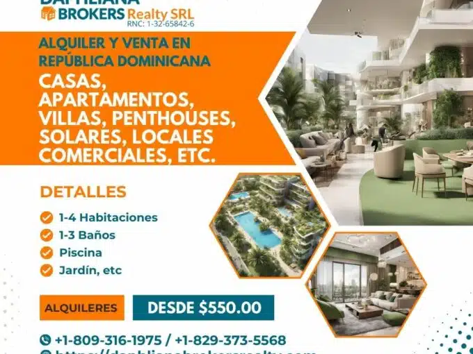 alquiler renta venta de viviendas inmuebles apartamentos en republica dominicana rd 4 1