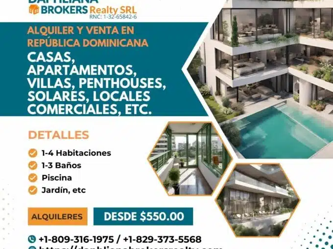 alquileres rentas ventas de propiedades condominios en la republica dominicana 7