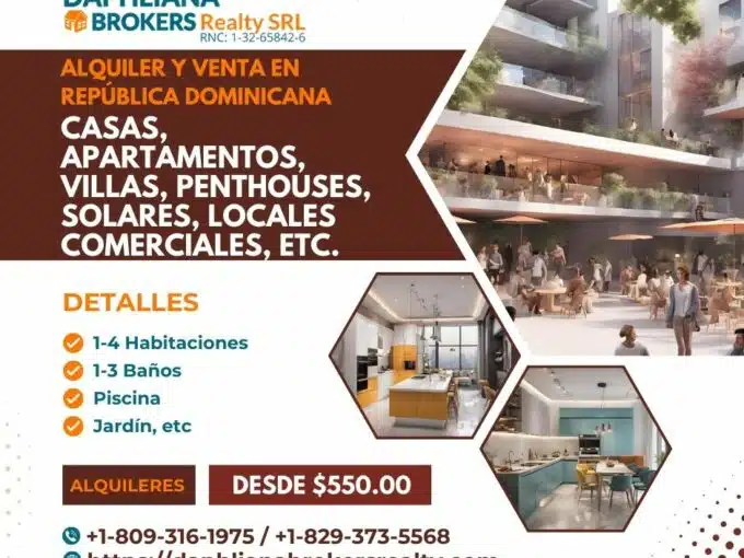 renta alquiler venta de inmuebles viviendas condominios en republica dominicana 4