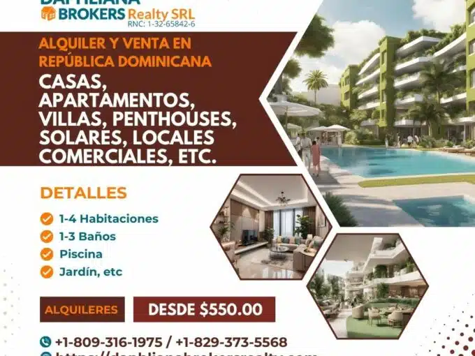 renta alquiler venta de inmuebles viviendas condominios en republica dominicana 8